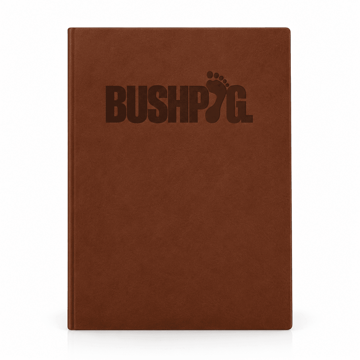Bushpig Brown Leather-Style A5 Notebook – Hardcover Journal & Writing Book