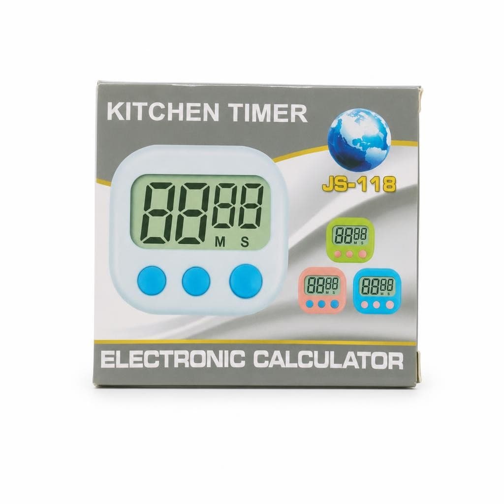 Digital Kitchen Timer JS-118 Electronic LCD Countdown Clock